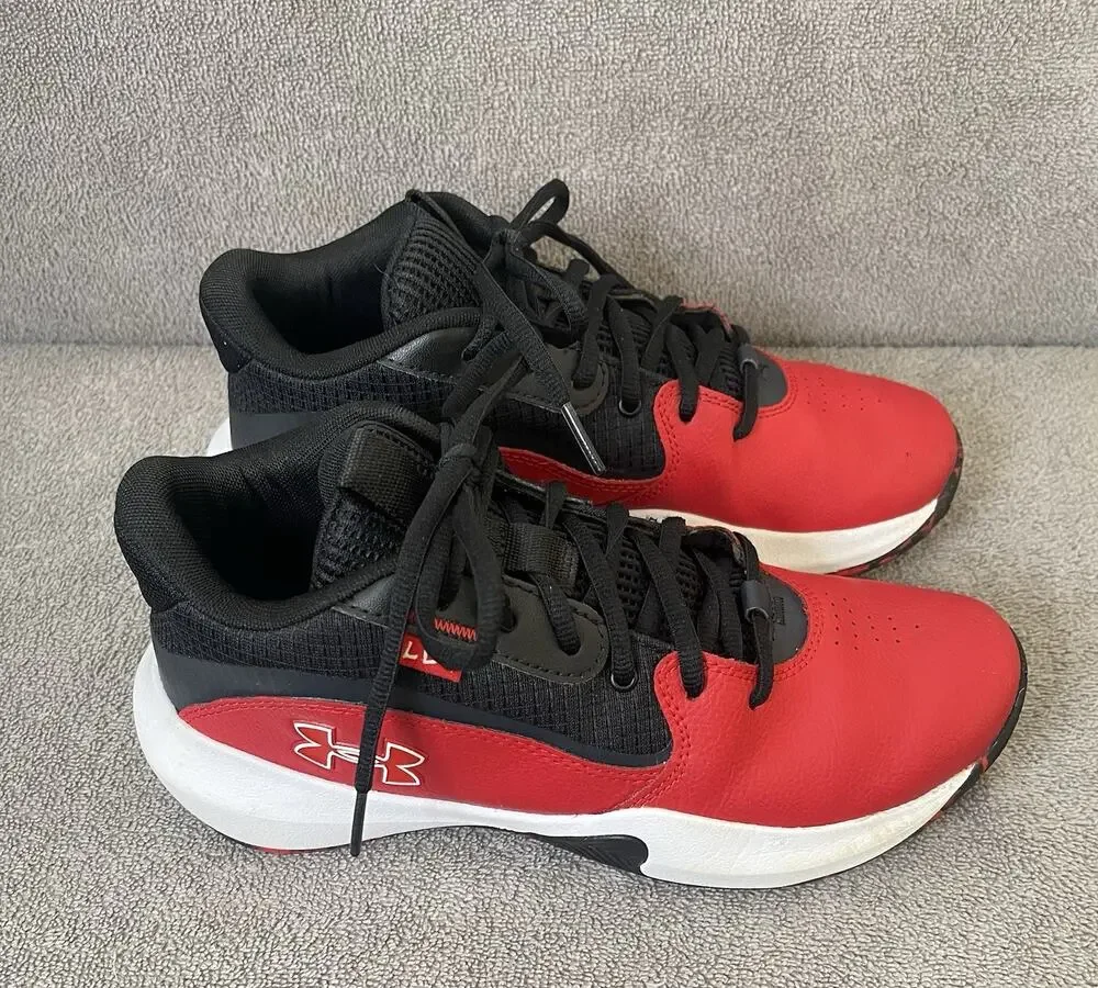 Under Armour Lockdown LD7 Youth Basketball Shoes Red Black Size 7Y